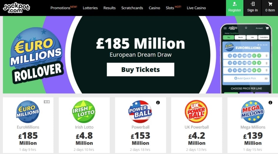 Jackpot Homepage