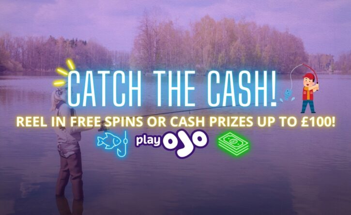 PlayOJO Poster Catch the Cash Bonusmenu