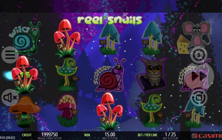 Reel Snails Bonusmenu
