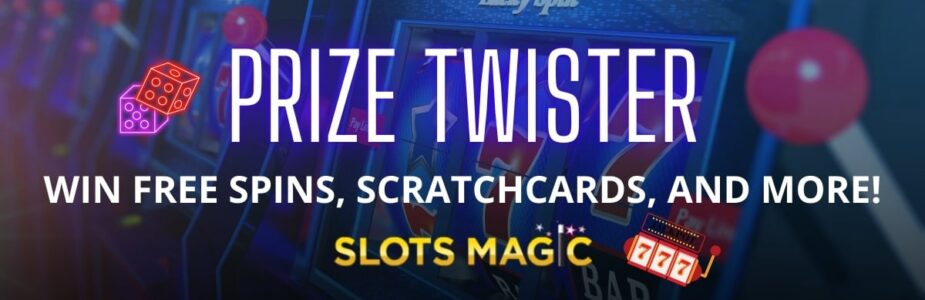 SlotsMagic Casino Prize Twister Promo Bonusmenu
