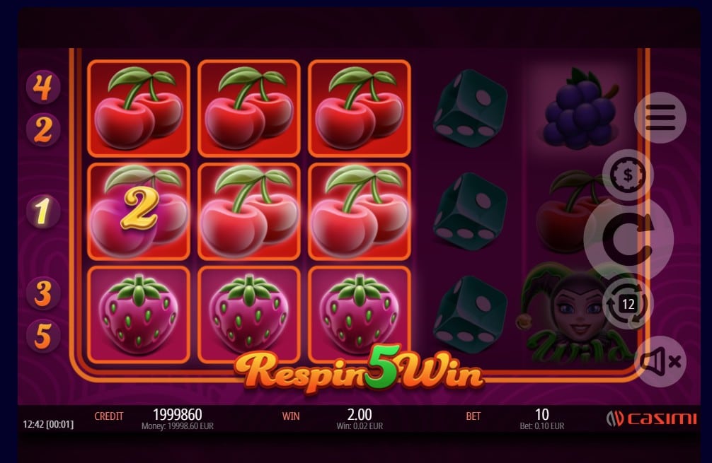 casimi Slots Respin 5 Slot Game