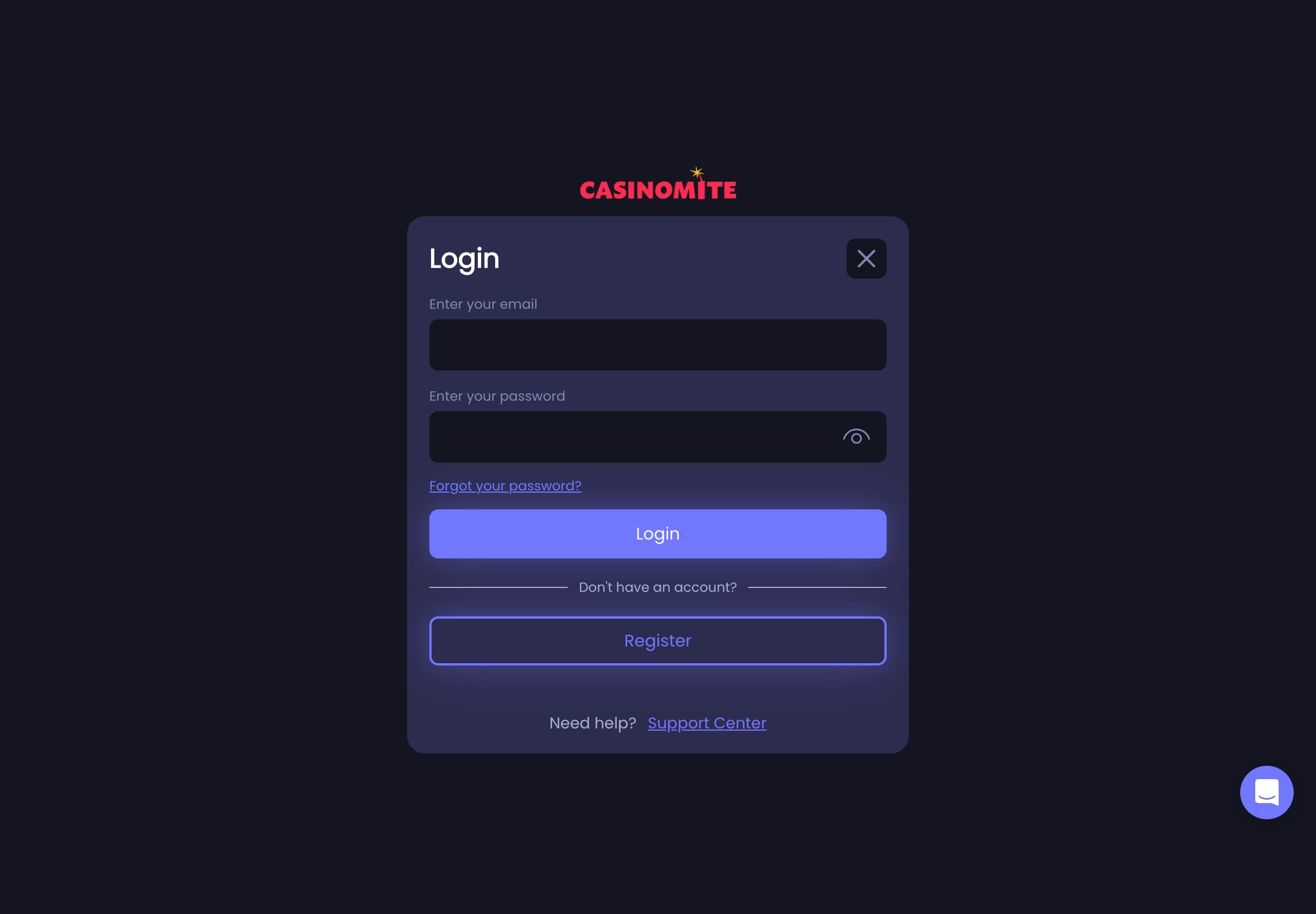 Casinomite Casino Login