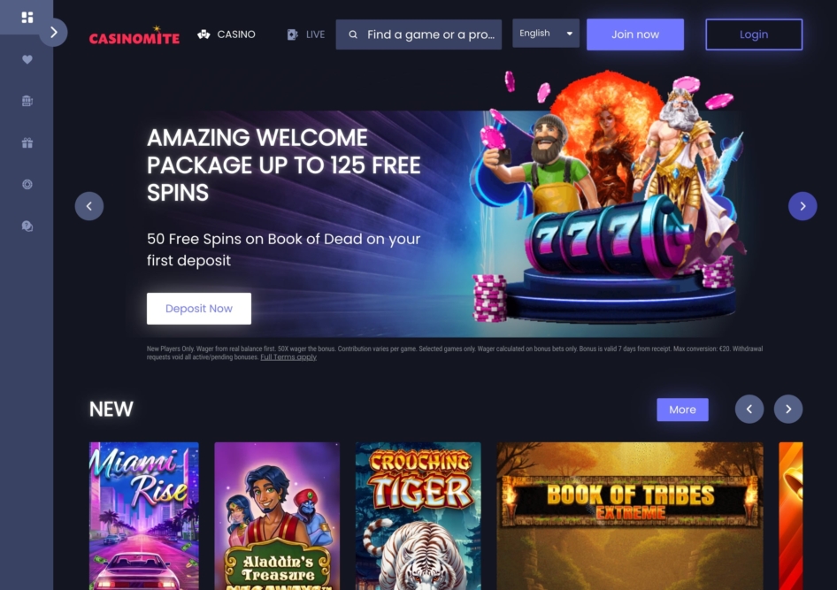 Casinomite Casino Bonus