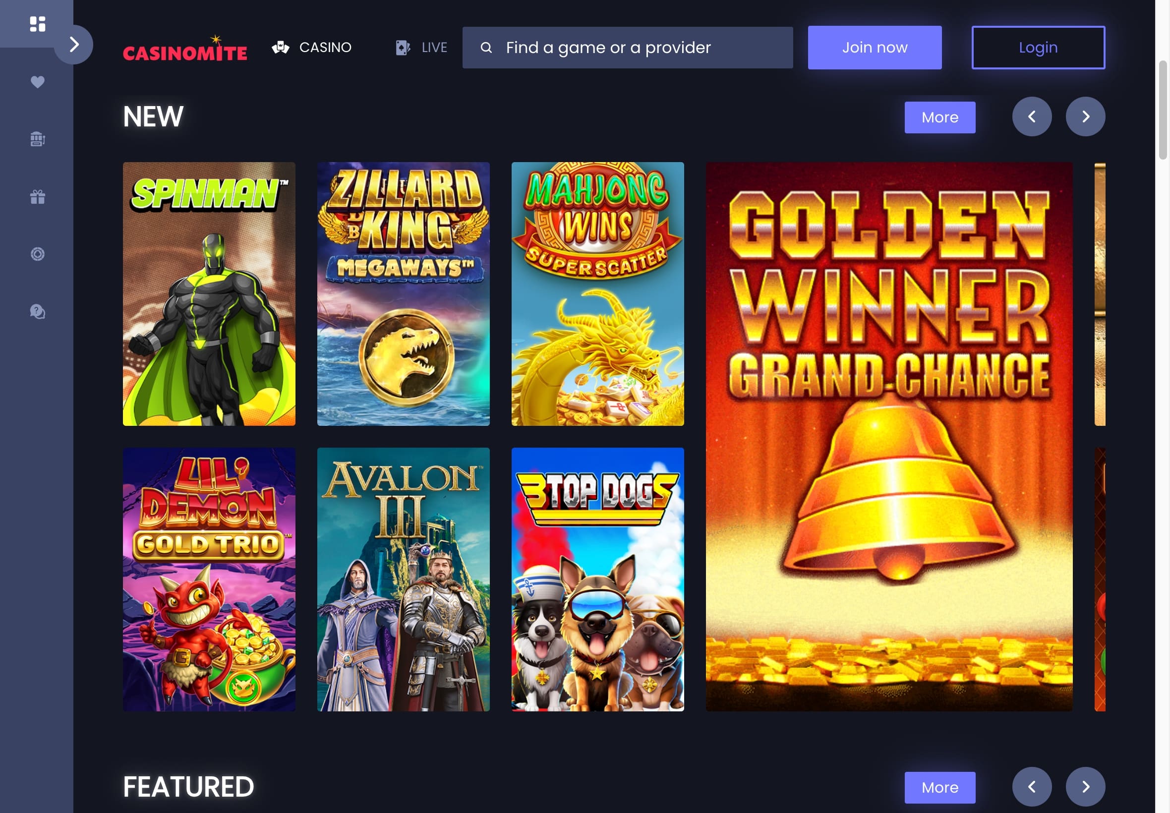 Casinomite Casino Register