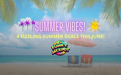 Funky Jackpot Casino Summer Vibes Promo Banner