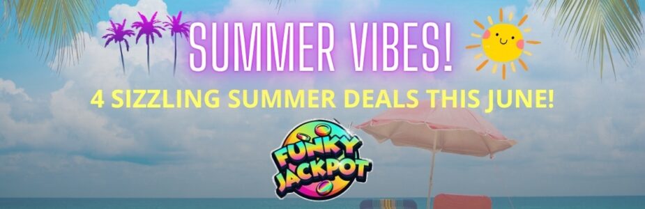 Funky Jackpot Casino Summer Vibes Promo Banner
