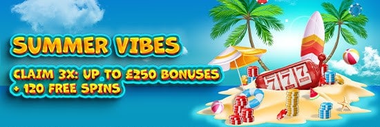 Funky Jackpot Summer Vibes Banner