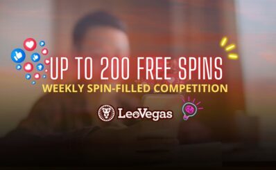 Leo Vegas Social Promo Bonusmenu