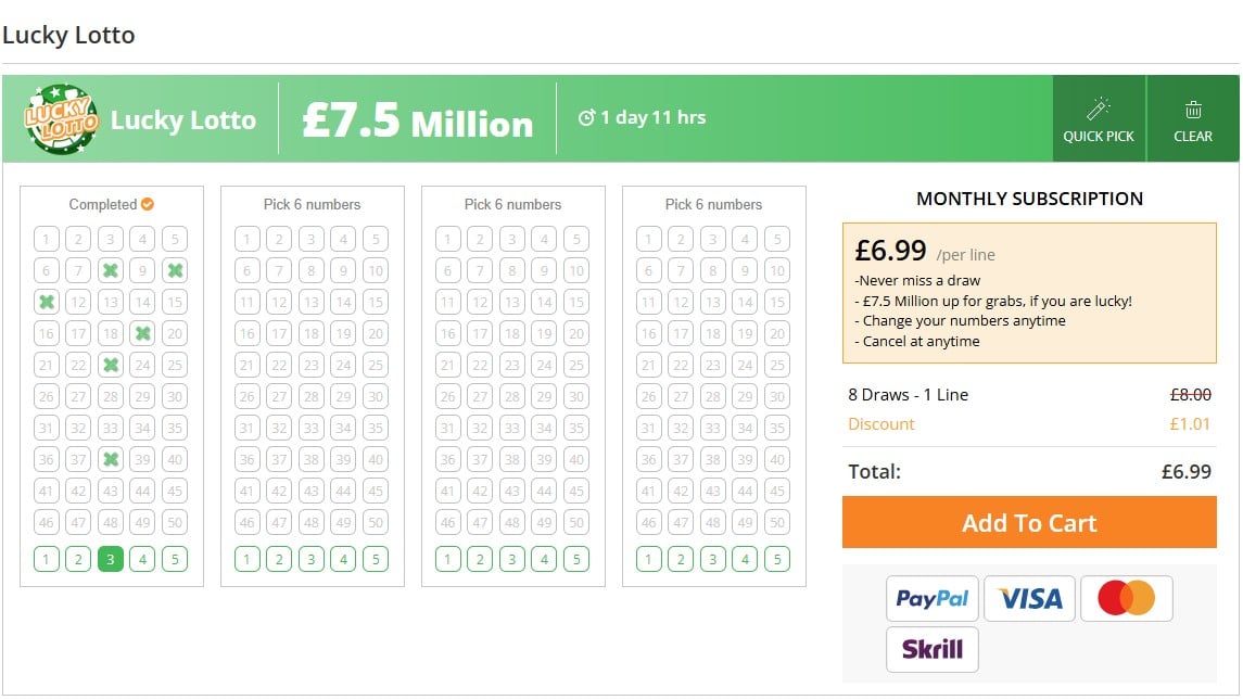 Lucky Lotto Numbers jackpot.com
