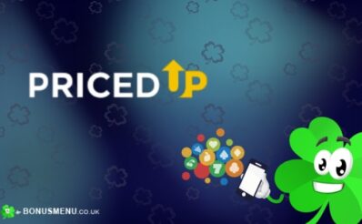 PricedUp Casino Mobile Big Banner Bonusmenu