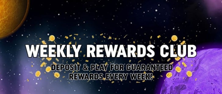 Weekly Rewards Club Cosmic Spins