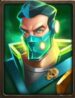 Symbol Green Warrior slot Spacejammers by Tom Horn Gaming
