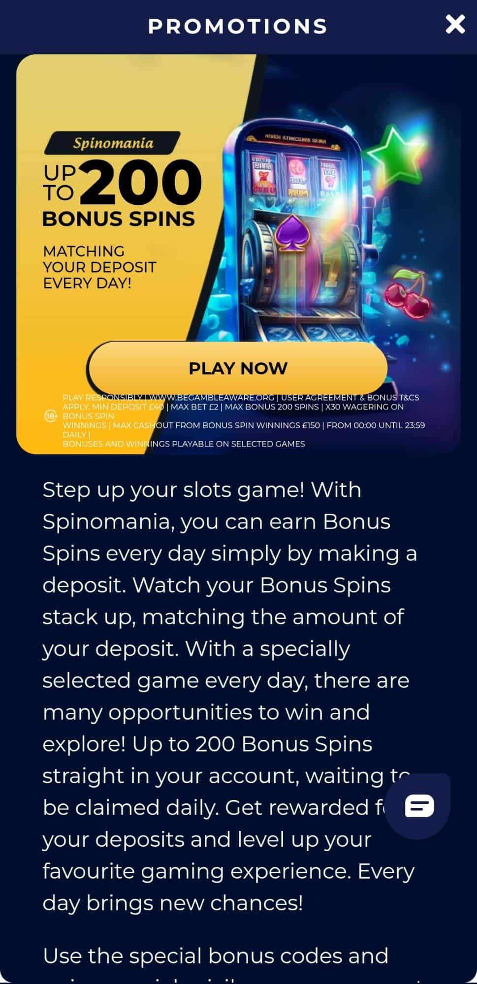Welcome Bonus
