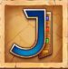 Symbol Letter J slot The Secret of BA by Tom Horn Gaming