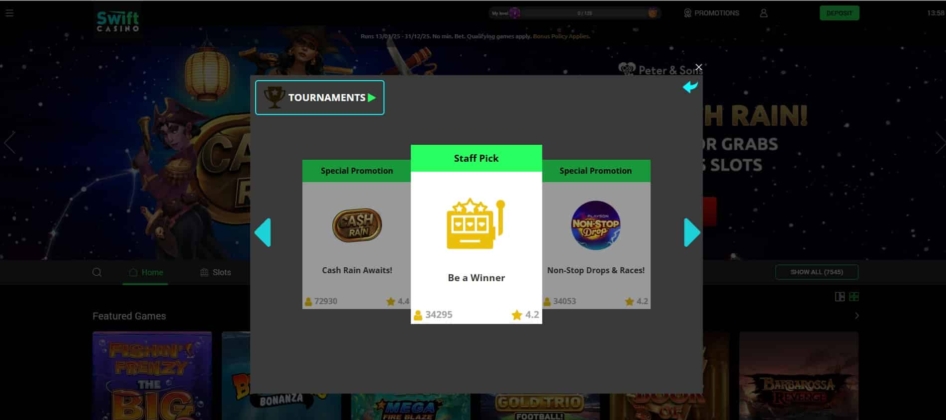 Daily Picks at Swift Casino