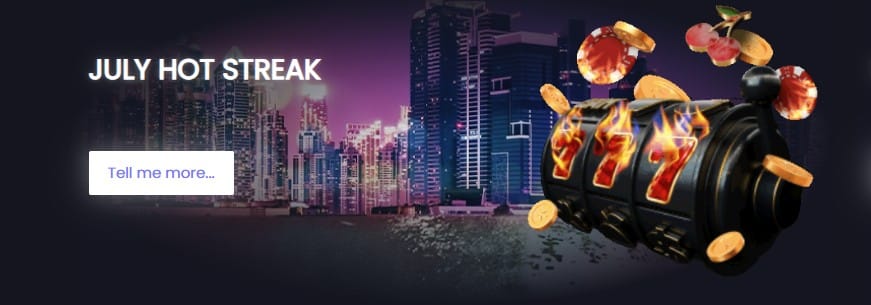 Casinomite July Hot Streak Promo