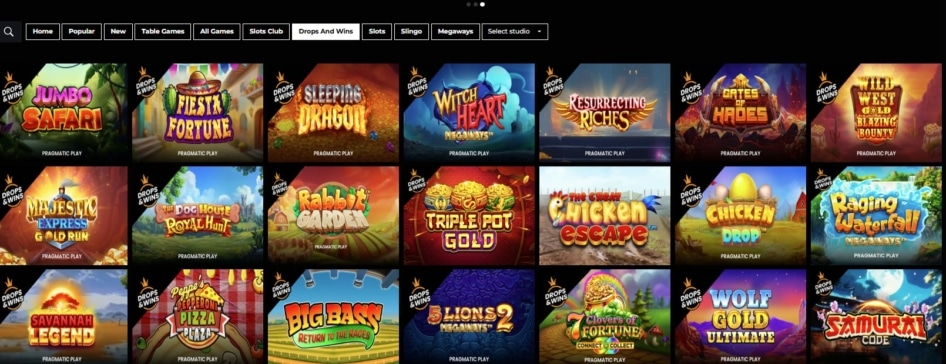 Drops & Wins PricedUp Casino