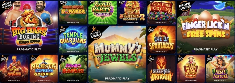Winomania Drops & Wins Games